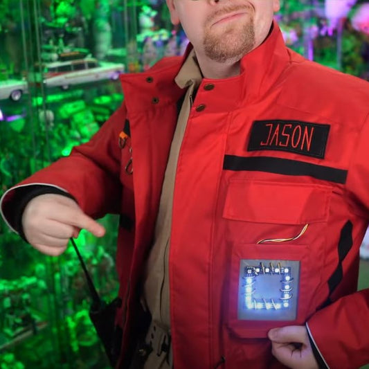Red Jacket Pocket Gizmo LED Square - Ghostbusters Frozen Empire