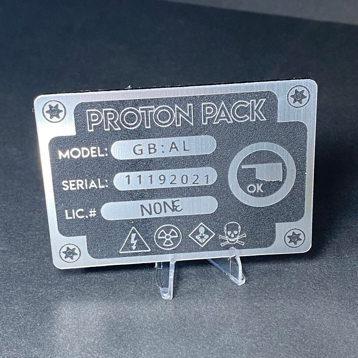 Asset Serial Tag Custom - Full Size Spirit Pack