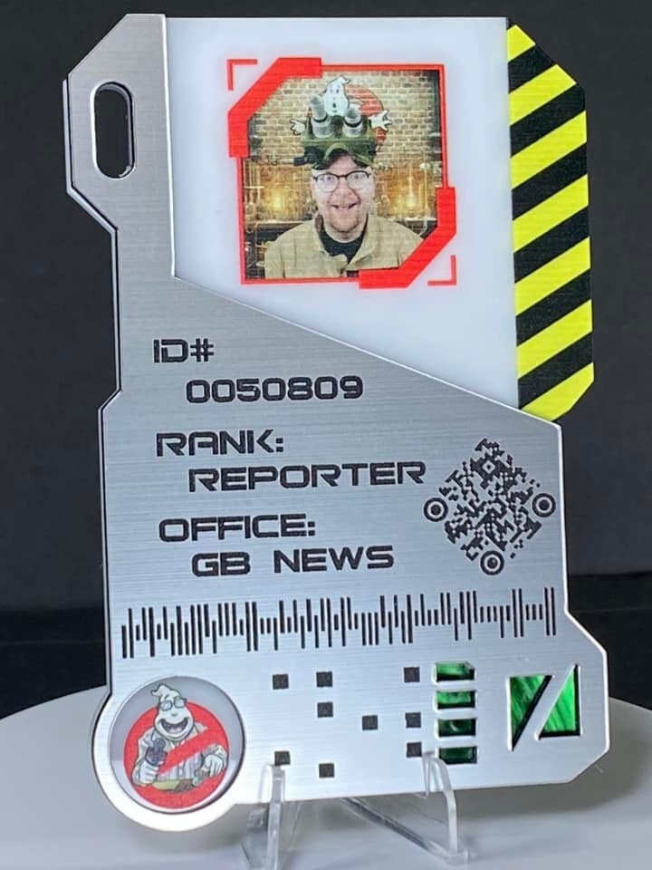 Ghostbusters NFC ID Card - Cosplay Original - NFC Enabled