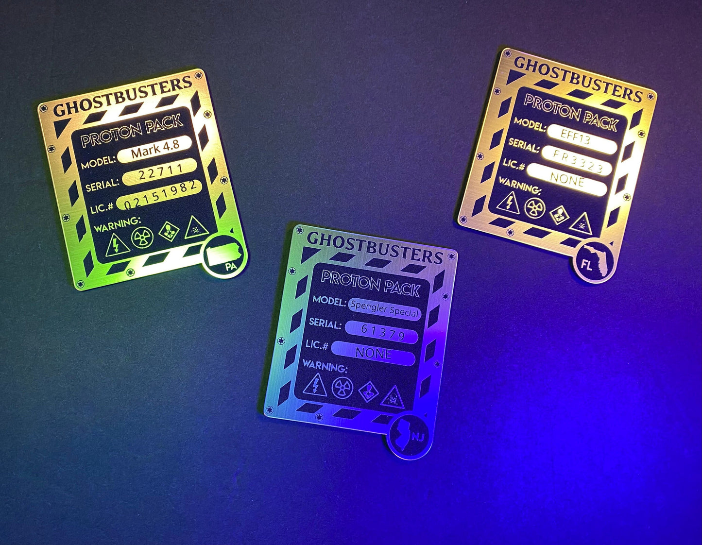 Asset Serial Tag Custom - Spirit 80% Deluxe Proton Pack