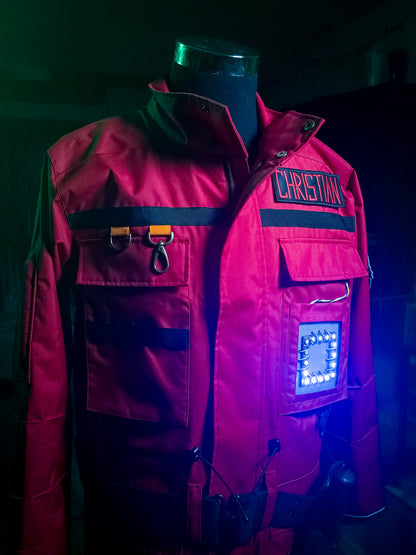 Red Jacket Pocket Gizmo LED Square - Ghostbusters Frozen Empire (PRE-ORDER)