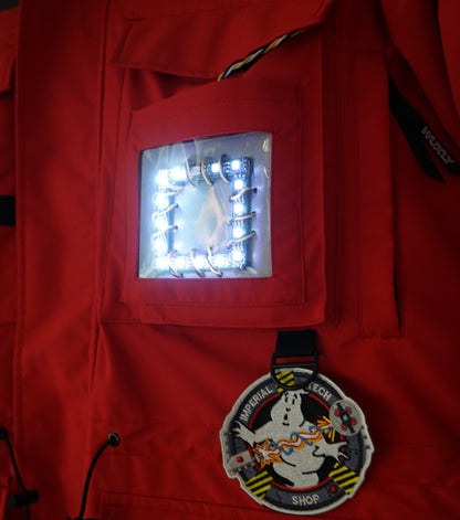 Red Jacket Pocket Gizmo LED Square - Ghostbusters Frozen Empire (PRE-ORDER)