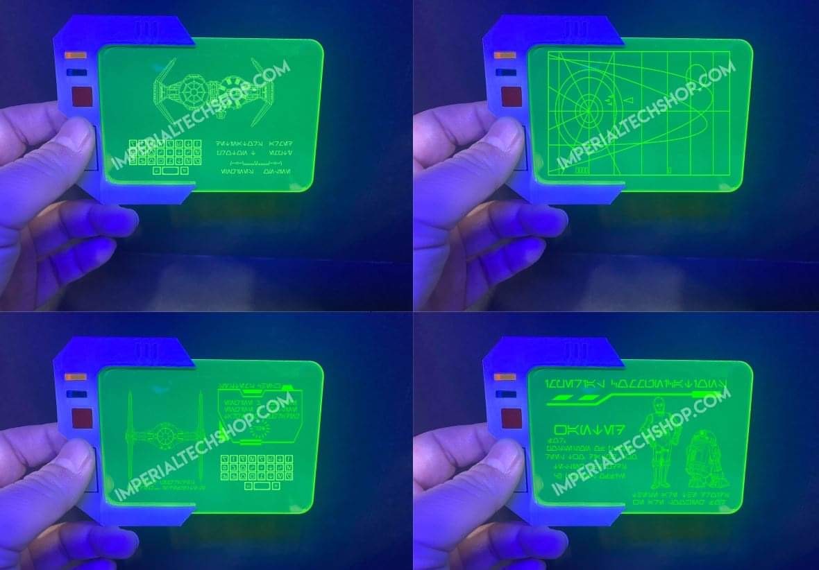 Datapad Background Star Wars Galaxy's Edge Datapad Displays - Star Wars Cosplay – Imperial ...
